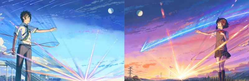 Taki Tachibana, Mitsuha Miyamizu, Anime, Your Name., 1080P