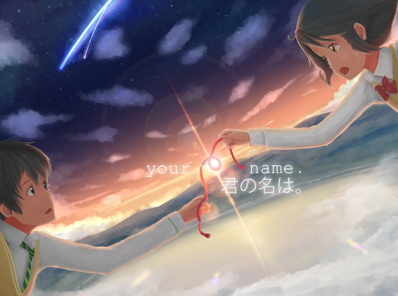 real people, digital composite, women, Kimi no Na Wa, sunset, adult, men, 2K, sunbeam, leisure activity, Miyamizu Mitsuha, sunlight, cloud - sky, orange color