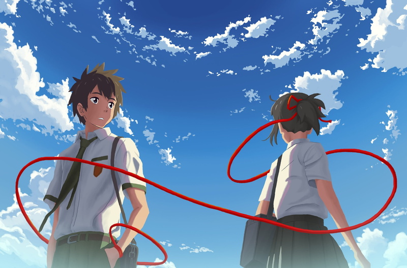 Kimi No Na Wa., Your Name., Anime, Taki Tachibana, character, 1080P, Mitsuha Miyamizu