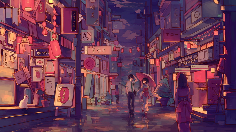Miyamizu Mitsuha, kimono, 2K, Kimi no Na Wa, Tachibana Taki