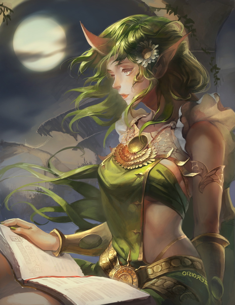 publication, sitting, casual clothing, leisure activity, league of legends soraka, 4K, young women, one person, young adult, three quarter length, adult