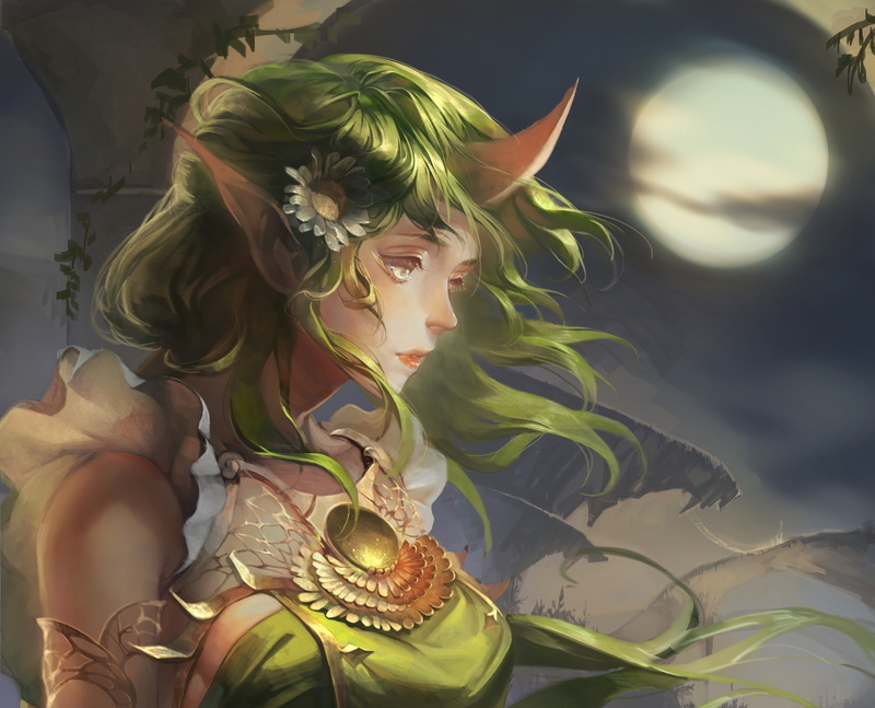 artwork, fantasy Art, Moon, 2K, League Of Legends, Soraka