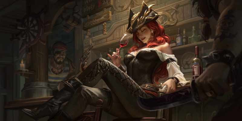 Miss Fortune, Miss Fortune (League of Legends), video game girls, League of Legends, video game characters, 1080P, artwork, pirates