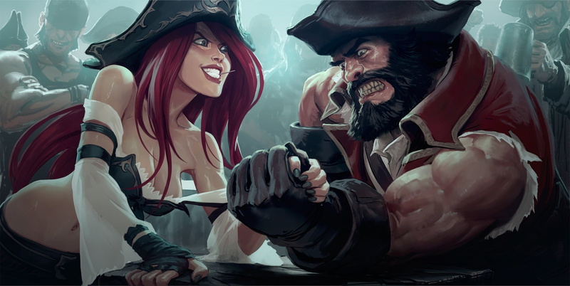 League of Legends, Miss Fortune (League of Legends), 1080P, pirates, Gangplank
