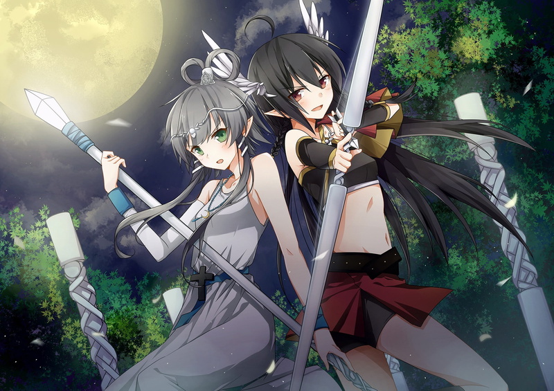 anime anime girls luo tianyi yuezheng ling vocaloid, 1080P