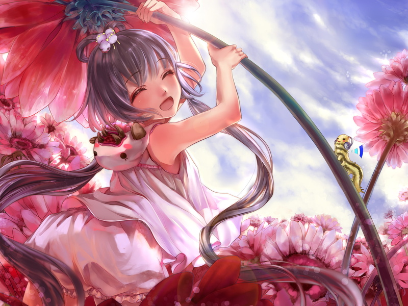 tianyi, flowers, liiko, 1080P, vocaloid, luo