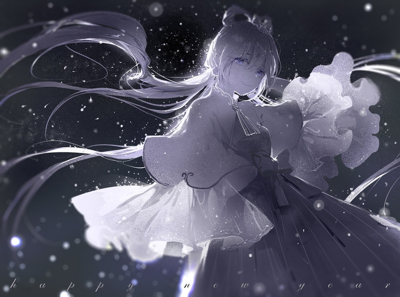 Long Hair, 1080P, Anime, Blue Eyes, Vocaloid, Luo Tianyi