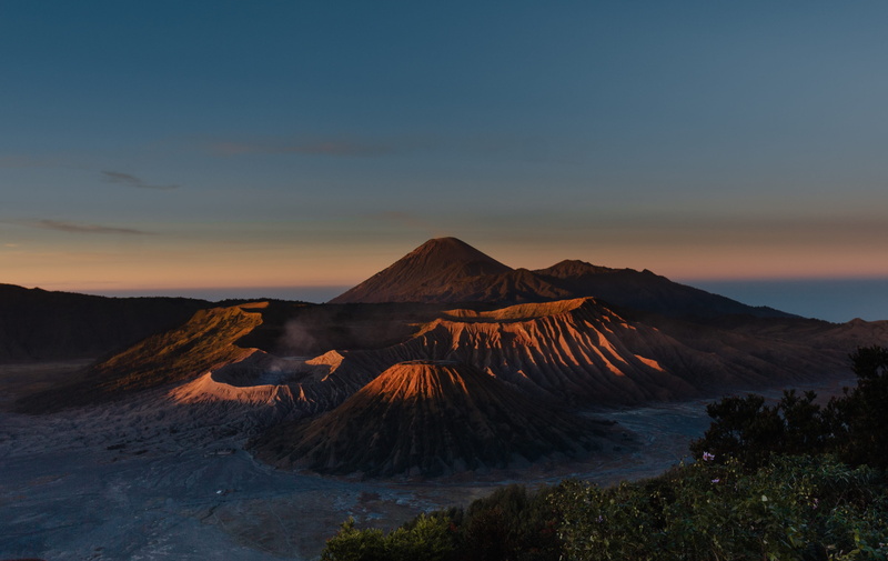 plateau, light, beauty in nature, tranquility, physical geography, mount bromo, no people, travel destinations, river, geology, photography, environment