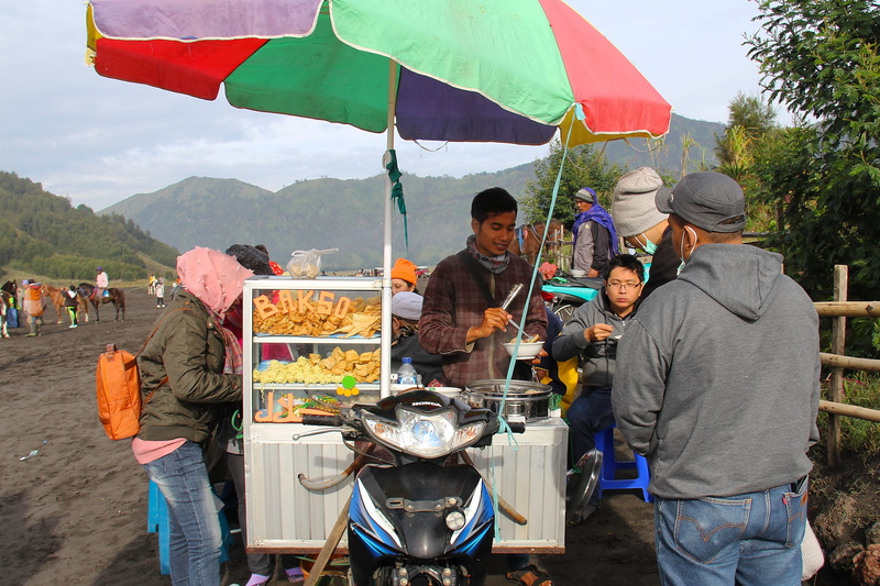 adventure, real people, outdoor, food and drink, mount bromo, indonesia, asia, males, food, women, freshness, nature, occupation, delicious, group of people