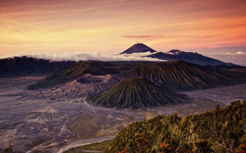 volcanoes, nature, photo, 1080P, landscape, mount Bromo, Indonesia