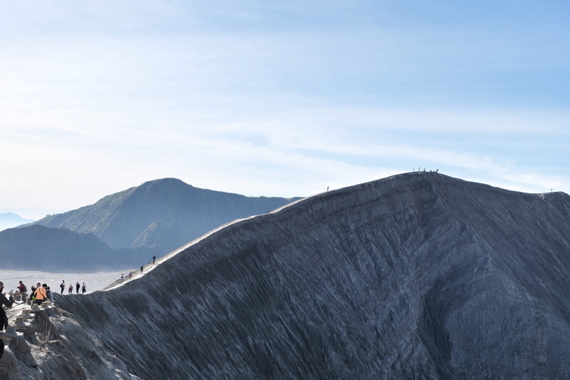 sky, day, travel, mount bromo, cloud - sky, environment, adventure, mountain, people, mountain peak, volcanic crater, java, leisure activity, scenics - nature