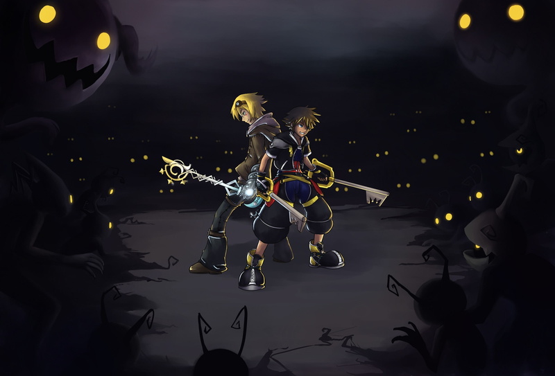 hearts, sora, 2K, hd, legends, x, league, dangerous, Kingdom Hearts, art, League of Legends, games, ezreal, video, kingdom