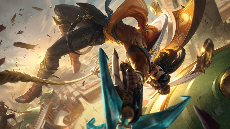 PC gaming, ADC, digital art, Riot Games, Adcarry, 4K, 8K, League of Legends, Akshan (League of Legends)