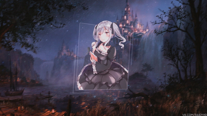 Kanzaki Ranko, anime, anime girls, picture-in-picture, 4K