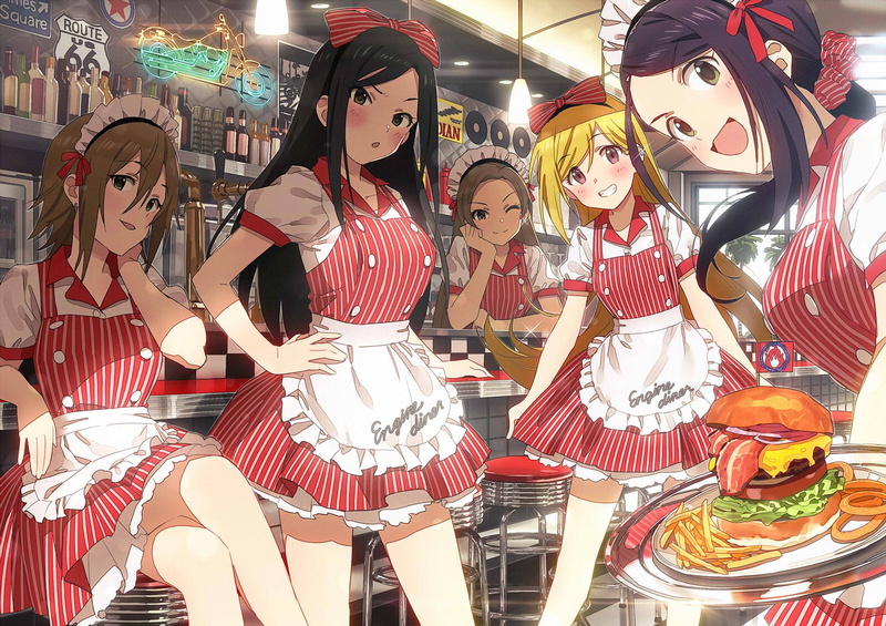 Takumi Mukai, Natsuki Kimura, Anime, Rina Fujimoto, Aki Yamato, The iDOLM@STER Cinderella Girls, Ryo Matsunaga, 1080P
