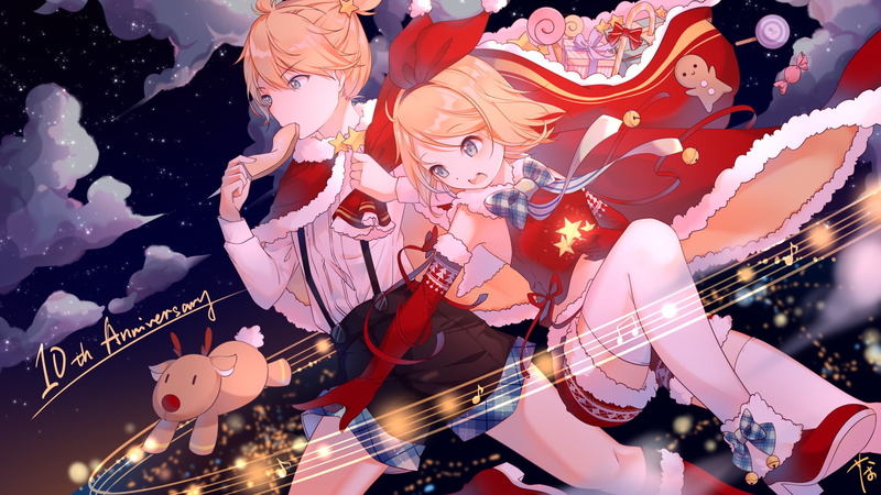 Len Kagamine, Anime, Rin Kagamine, Vocaloid, 1080P