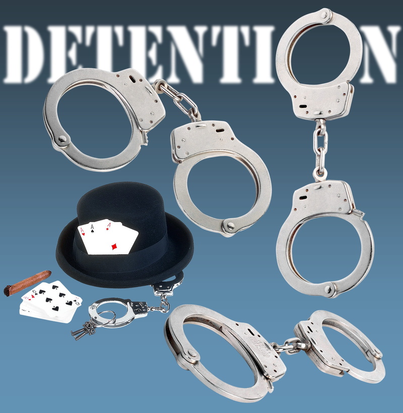object, circle, communication, close-up, studio shot, equipment, geometric shape, prison, handcuffs, card, crime, technology, punishment, no people, law