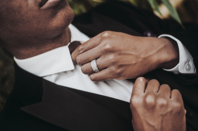ring, guy, males, wedding band, formal man, tying, jewelry, male, close-up, adult, well-dressed, wedding, finger, two people, wedding ring, people, hand