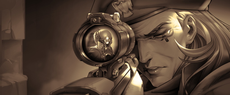 sight, sniper, Absurdres Ana, Amelie Lacroix, Overwatch, Widowmaker, game art, 8K