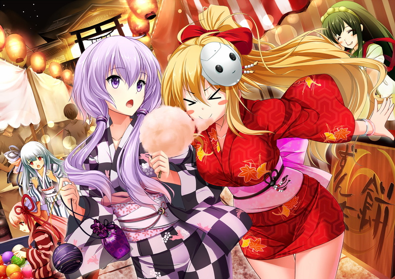 Yuzuki Yukari, Kotonoha Aoi, 1080P, Maki Tsurumaki, Vocaloid, Tohoku Zunko, Kotonoha Akane, Anime