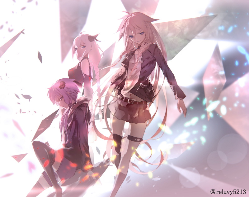 representation, light - natural phenomenon, Kizuna Akari, lens flare, IA (Vocaloid), pink color, 1080P, nature, Anime, event, no people, close-up, Vocaloid