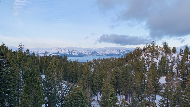 coniferous tree, pine tree, no people, tree, non-urban scene, sky, plant, snow, cloud - sky, nature, beauty in nature, mountains, growth, mountain lake