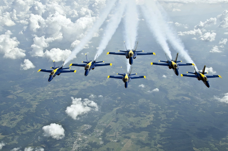 airshow, planes, 1080P, jets, motion, fighter plane, aerospace industry, flying, performance, mode of transportation, military, smoke - physical structure