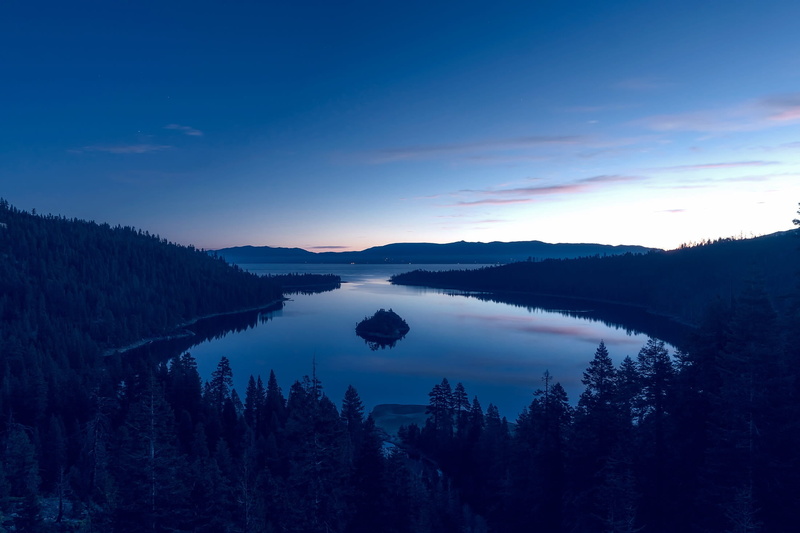 mountain, idyllic, clouds, tree, scenics - nature, non-urban scene, coniferous tree, mountains, lake, scenic, land, scenics, woodland, bird, dusk, landscape