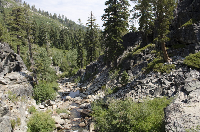 tahoe, coniferous tree, non-urban scene, wilderness, mountain, rock - object, flowing water, hike, pine, travel, scenics - nature, outdoors, lake, green color