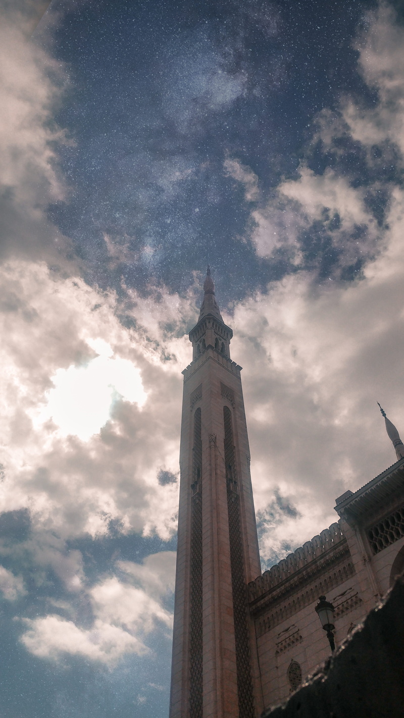 clock, neighborhood, travel destinations, spirituality, place of worship, obelisk, city, #stars #space #milkyway #algeria #travel #night voie lactee, outdoors