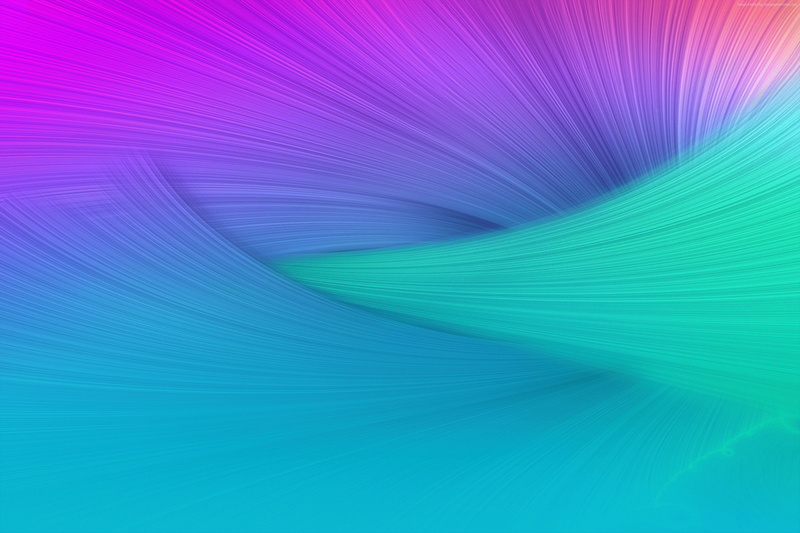 orange, 4k, pattern, blue, waves, background, android, 2K, red