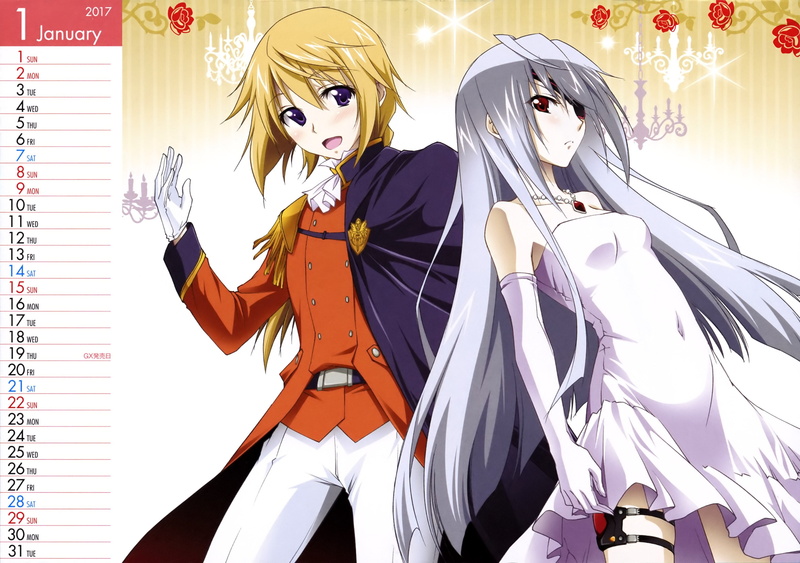 dunois, infinite, stratos, school, 2016-2017, calendar, laura, bodewig, 2K, charlotte