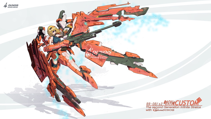 gun, stratos, weapon, nenchi, charlotte, mecha, dunois, 1080P, infinite