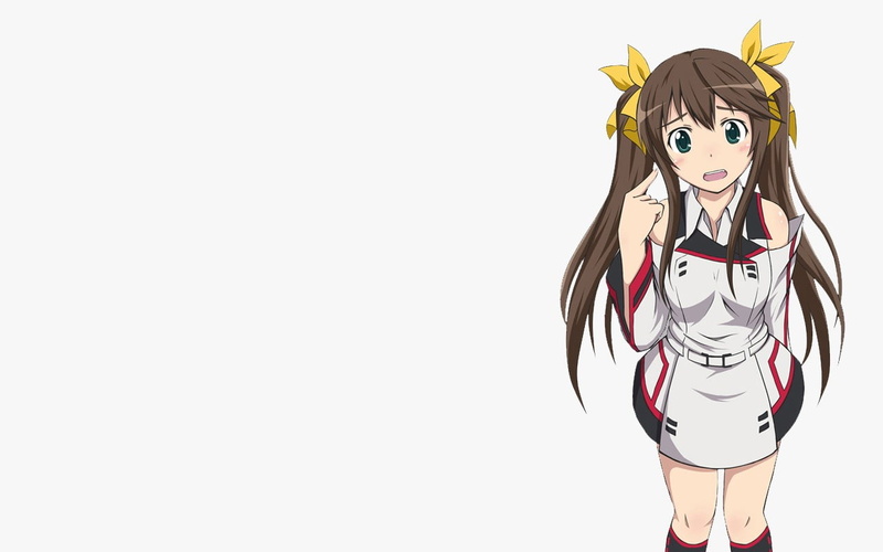 one person, women, 720P, adult, anime, copy space, standing, leisure activity, studio shot, young women, hairstyle, Infinite Stratos, young adult, white background