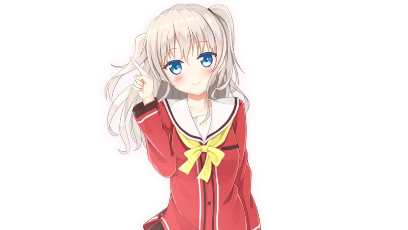  female, character, digital, Nao Tomori, haired, white, Charlotte, Anime, 1080P