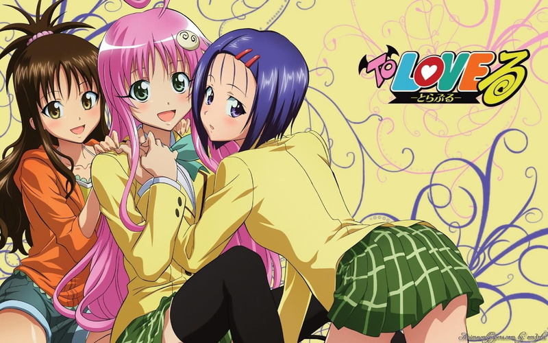yuuki, deviluke, uniforms, haruna, satalin, sairenji, school, 720P, mikan, love, lala