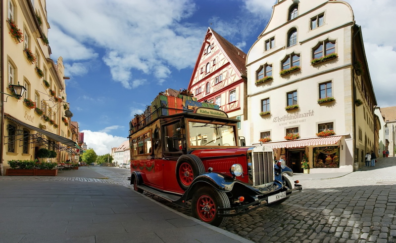 built structure, Christmas, Europe, Shop, Wohlfahrts, incidental people, car, mode of transportation, day, Kathe, cobblestone, s, building exterior, outdoors