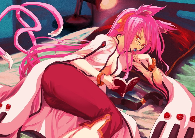 day, pink color, one person, Inumimi, Anime Girls, Blazblue, sunlight, outdoors, adult, Animal Ears, real people, leisure activity, lifestyles, nature