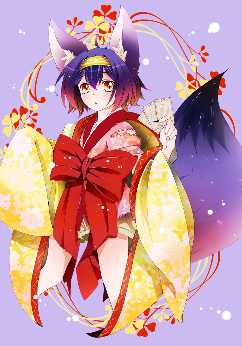720P, Anime Girls, artwork, No Game No Life, Hatsune Izuna, Animal Ears, Inumimi