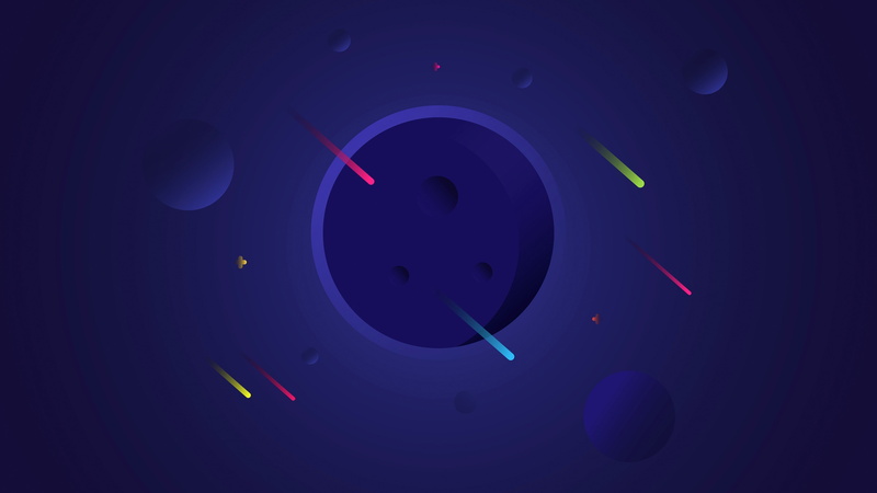 minimal, planets, illuminated, light - natural phenomenon, comets, circle, black background, night, creativity, 4K, technology, electricity, fuel and power generation