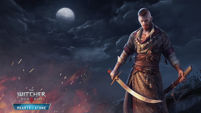 religion, sky, poster, clothing, nature, outdoors, holding, PC gaming, three quarter length, one person, spirituality, moon, 2K, front view, game, adult