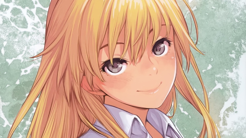 human face, female, smiling, blonde, young adult, Miyazono Kaori, hazel eyes, art and craft, leisure activity, solo, human representation, real people