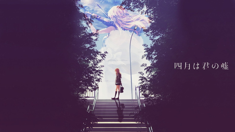 Your Lie in April, Kaori Miyazono, Anime, 1080P
