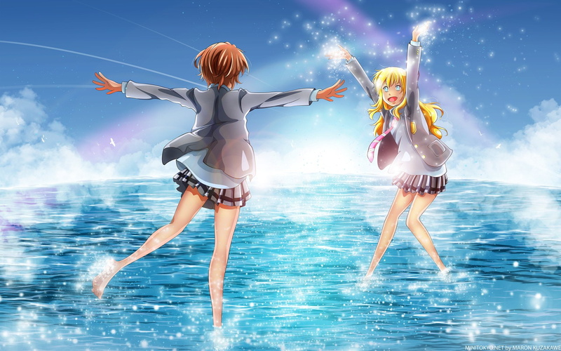 Your Lie in April, Kaori Miyazono, 1080P, Tsubaki Sawabe, Anime