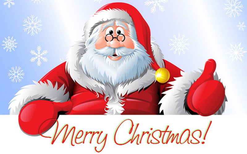 merry, christmas, new, year, claus, greeting, santa, card, 1080P