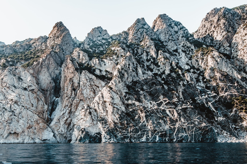 body, sky, rock formation, glacier, sea, landscape, water, eroded, waterfront, scenics - nature, formation, mountain peak, day, 4K, solid, no people, near