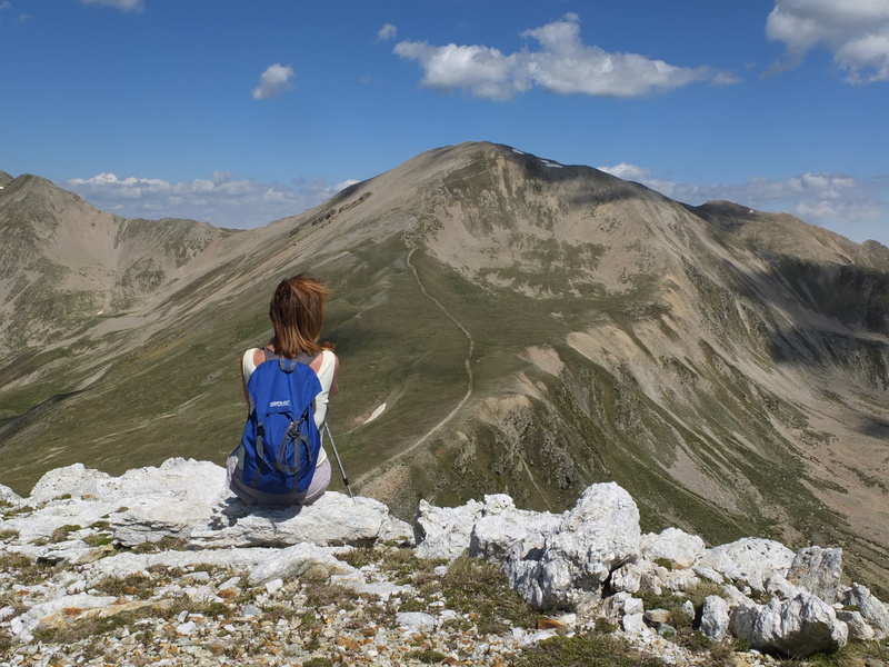 rock, one person, scenics - nature, women, ice, hike, mountains, recreation, nature photography, climb, adult, outdoors, person, front, hairstyle, real people