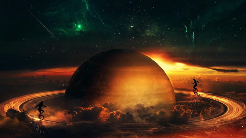 sky, astronomy, outdoors, no people, night, galaxy, scenics - nature, milky way, 1080P, nature, science, city, space, cloud - sky, planet - space, star - space
