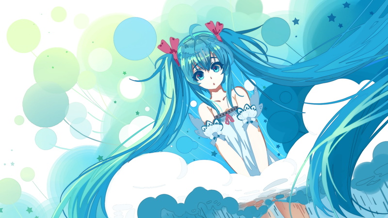 haraguroi you, girl, hatsune miku, art, 1080P, anime, surprise, balls, vocaloid