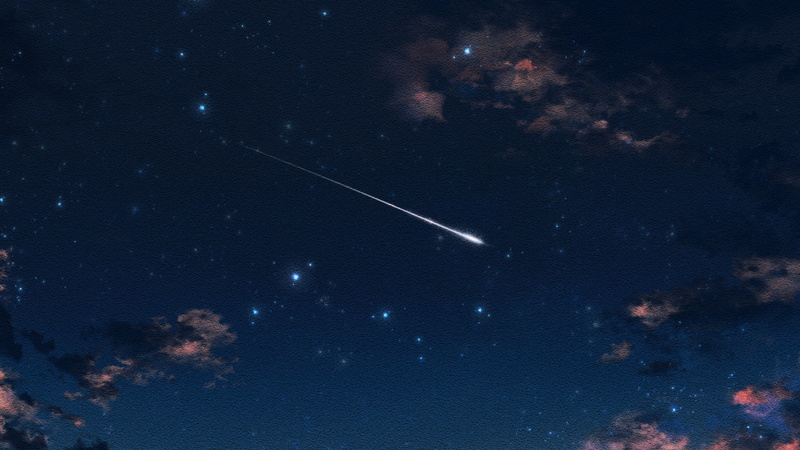 Anime, Original, 1080P, Starry Sky, Shooting Star